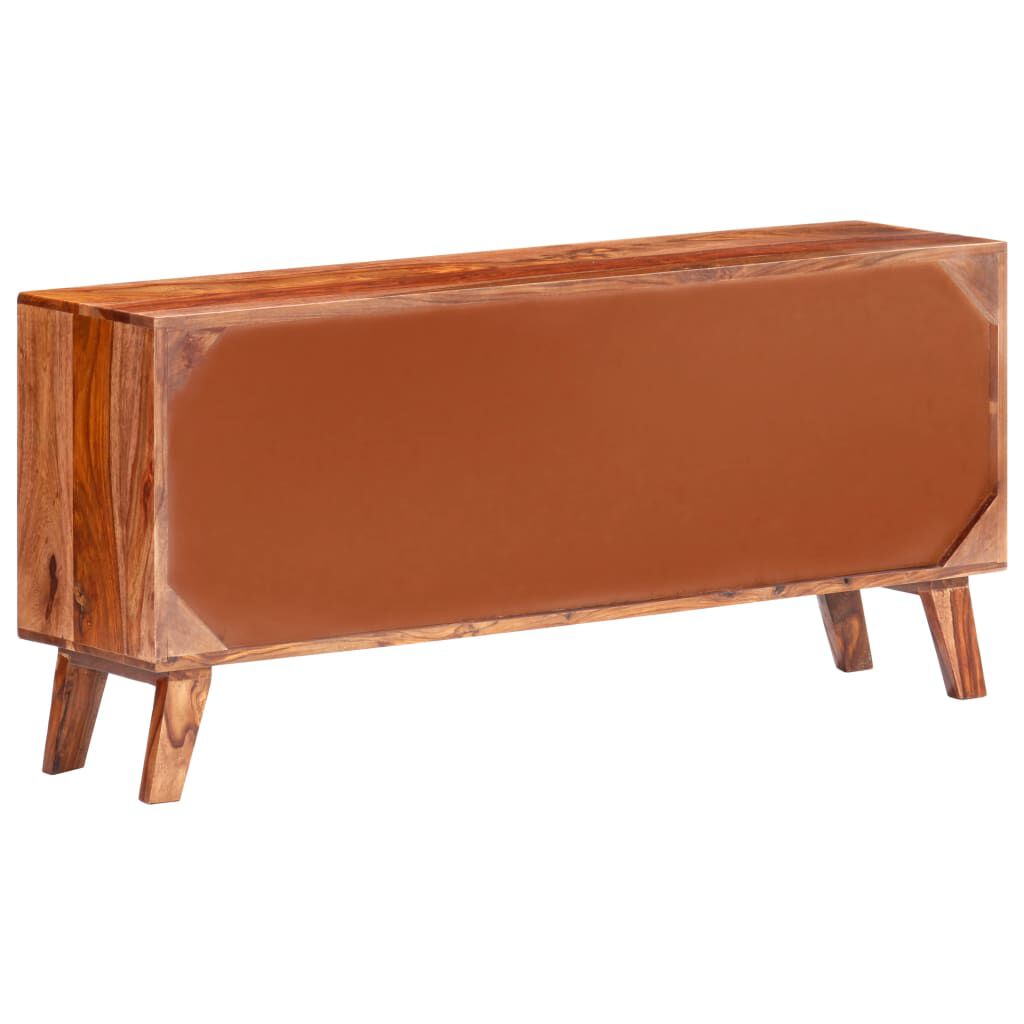 vidaXL Μπουφές Γκρι 120 x 30 x 55 εκ. από Μασίφ Ξύλο