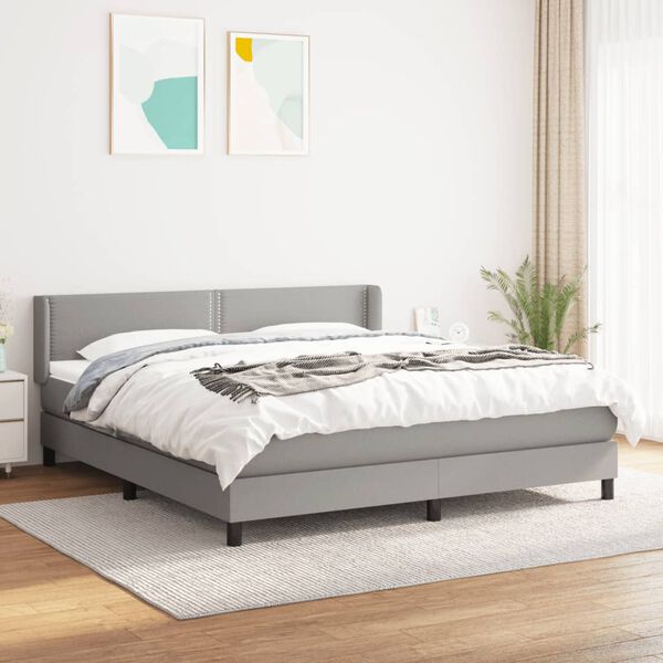 vidaXL &Kappa;&rho;&epsilon;&beta;ά&tau;&iota; Boxspring &mu;&epsilon; &Sigma;&tau;&rho;ώ&mu;&alpha; &Alpha;&nu;&omicron;&iota;&chi;&tau;ό &Gamma;&kappa;&rho;&iota; 180x200 &epsilon;&kappa;. &Upsilon;&phi;&alpha;&sigma;&mu;ά&tau;&iota;&nu;&omicron;