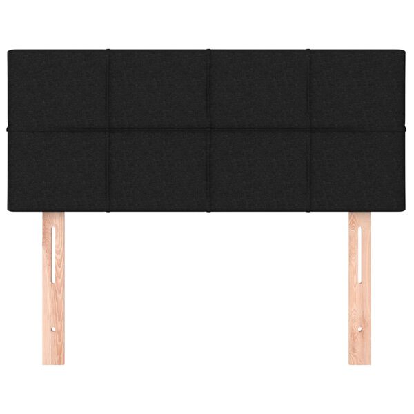 vidaXL Κεφαλάρι Κρεβατιού Μαύρο 100x5x78/88 εκ. Υφασμάτινο