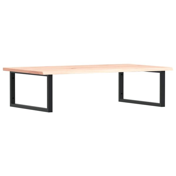 vidaXL Ράφι Νιπτήρα Τοίχου από Ατσάλι / Μασίφ Ξύλο Δρυός