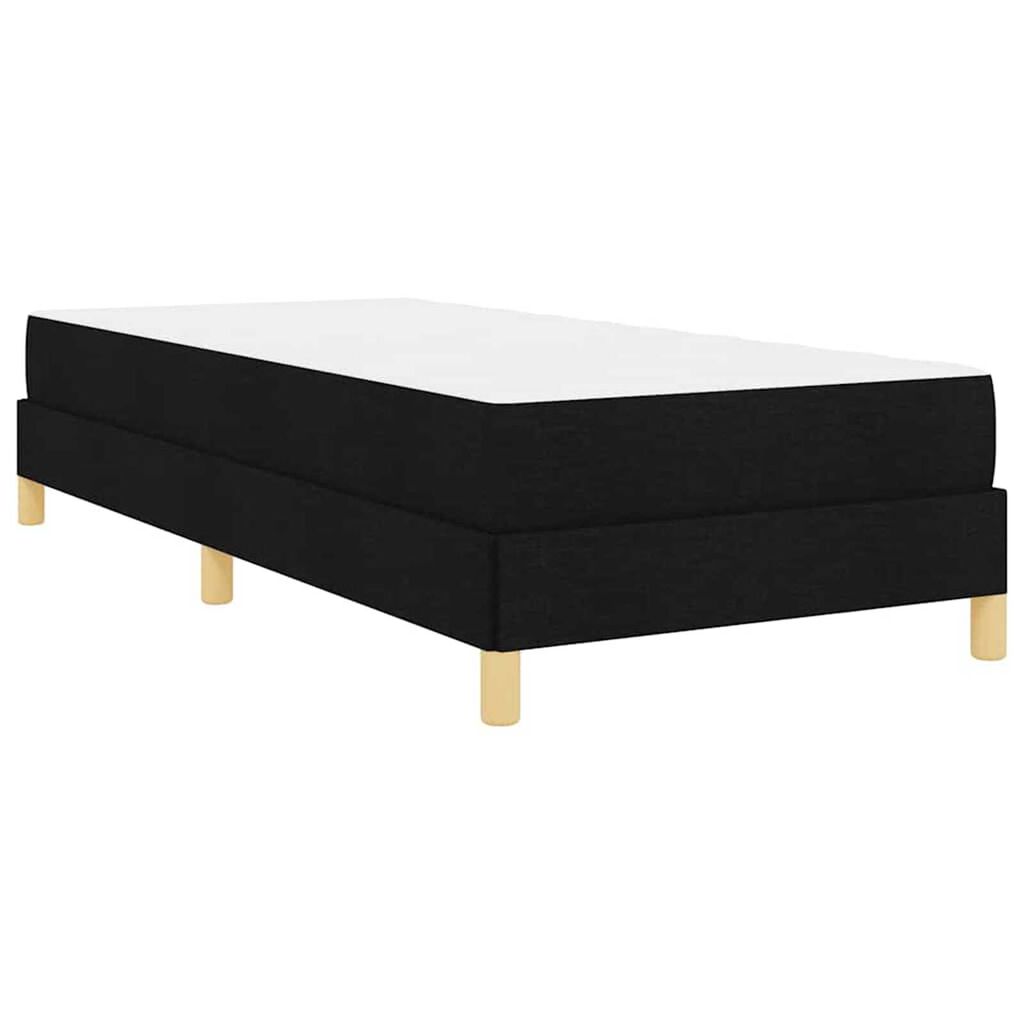 vidaXL Κρεβάτι με ελατήρια Μαύρο, Καφέ 80 x 200 cm
