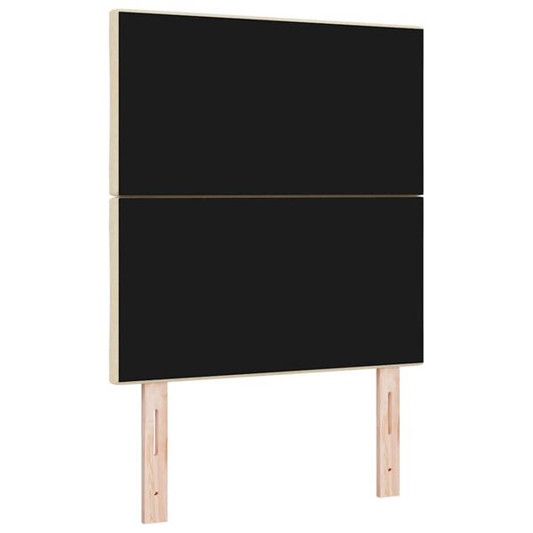 vidaXL Υφασμάτινο Κεφαλάρι Geometric με κεφαλάρι Κρεμ 80 cm ύφασμα