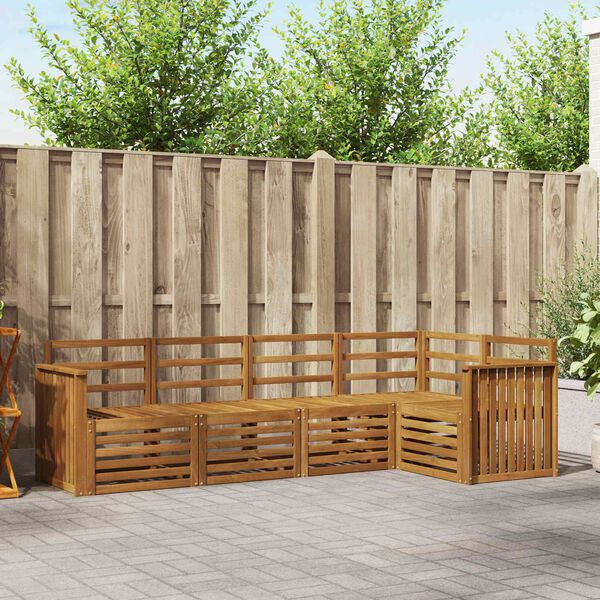 vidaXL &Sigma;&epsilon;&tau; &Kappa;&alpha;&nu;&alpha;&pi;έ 5 pcs &Phi;&upsilon;&sigma;&iota;&kappa;ό &Sigma;&tau;&epsilon;&rho;&epsilon;ό &Xi;ύ&lambda;&omicron; &Alpha;&kappa;&alpha;&kappa;ί&alpha;&sigmaf;