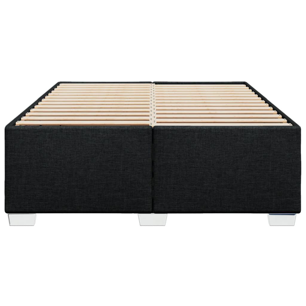 vidaXL Σκελετός Κρεβατιού Χωρίς Στρώμα Μαύρο 140x200 εκ.Υφασμάτινο