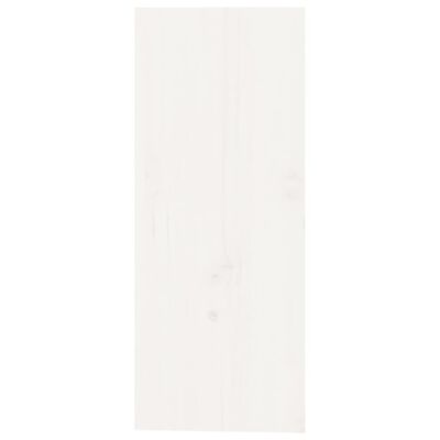 vidaXL Κάβα Κρασιών Λευκό 62 x 25 x 62 εκ. από Μασίφ Ξύλο Πεύκου