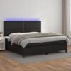 vidaXL &Kappa;&rho;&epsilon;&beta;ά&tau;&iota; Boxspring &mu;&epsilon; &Sigma;&tau;&rho;ώ&mu;&alpha; & LED &Mu;&alpha;ύ&rho;&omicron; 200x200 &epsilon;&kappa;. &Sigma;&upsilon;&nu;&theta;. &Delta;έ&rho;&mu;&alpha;