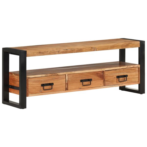 vidaXL Έπιπλο Τηλεόρασης 120 x 30 x 45 εκ. από Μασίφ Ξύλο Ακακίας