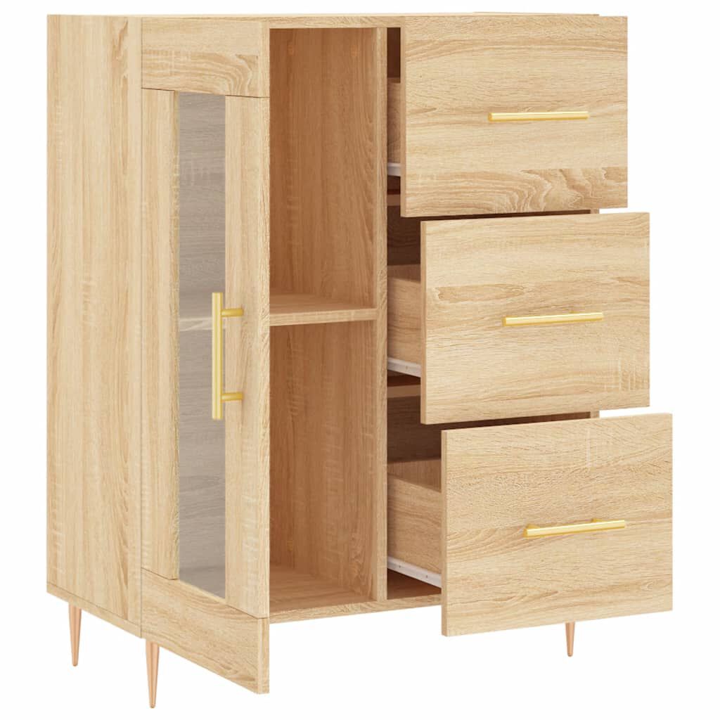 vidaXL Ντουλάπι Sonoma Δρυς 69,5 x 34 x 90 εκ. από Επεξεργασμένο Ξύλο