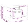 vidaXL Τραπεζάκι Σαλονιού Ανθρακί 68,5x50x43,5εκ Χάλυβα Ψυχρής Έλασης