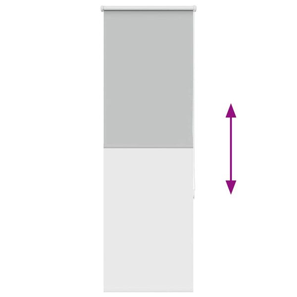 vidaXL Ρολέρ Μπλακάουτ ανοιχτό γκρι 60x130 cm Πλάτος υφάσματος 55,7cm