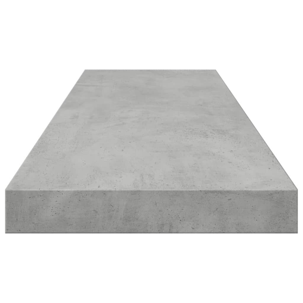 vidaXL Ράφια Βιβλιοθήκης 8 τεμ. Γκρι Σκυροδ. 80x10x1,5 εκ. Μοριοσανίδα