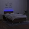 vidaXL &Kappa;&rho;&epsilon;&beta;ά&tau;&iota; Boxspring &mu;&epsilon; &Sigma;&tau;&rho;ώ&mu;&alpha; & LED &Sigma;&kappa;.&Kappa;&alpha;&phi;έ 120x190&epsilon;&kappa;. &Upsilon;&phi;&alpha;&sigma;&mu;ά&tau;&iota;&nu;&omicron;
