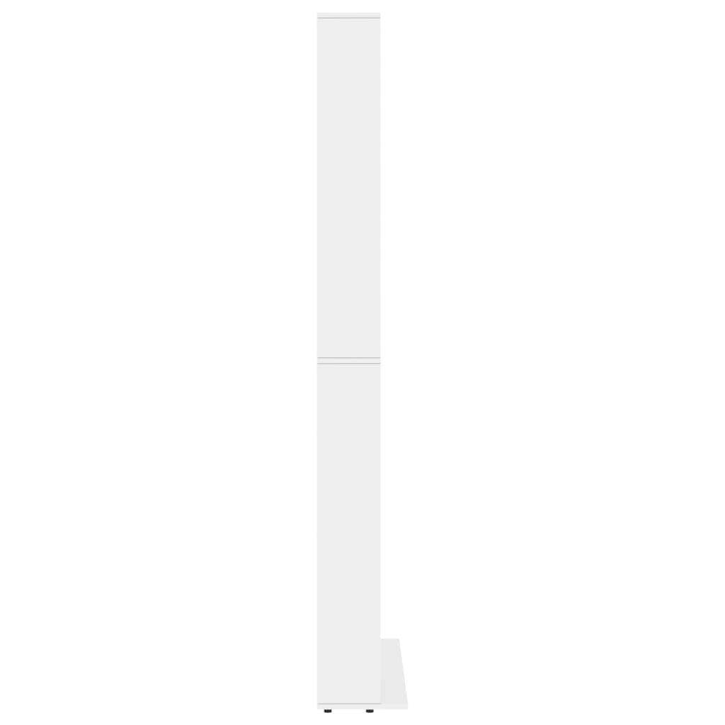 vidaXL Έπιπλο για CD Λευκό 102 x 16 x 177,5 εκ. από Επεξεργασμένο Ξύλο