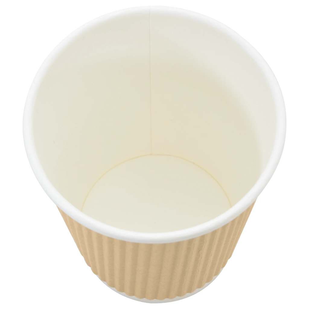 vidaXL Χάρτινα ποτήρια καφέ 500 τεμάχια 8oz 200ml καφέ