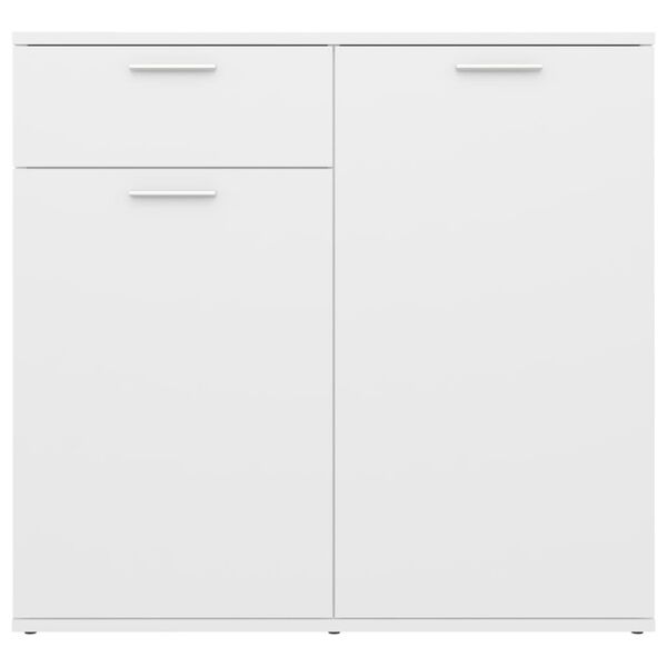 vidaXL Ντουλάπι με Συρτάρι Λευκό 80 x 36 x 75 εκ. από Επεξ. Ξύλο