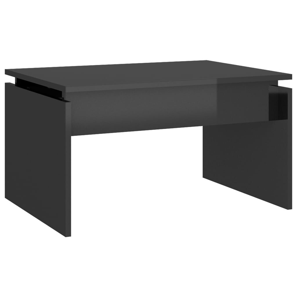 vidaXL Τραπεζάκι Σαλονιού Γυαλ. Γκρι 68 x 50 x 38 εκ. από Μοριοσανίδα