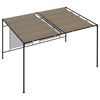 vidaXL Κιόσκι Γκρι / Μπεζ 3 x 4 x 2,3 εκ. 180 γρ./μ² με Συρόμενη Οροφή