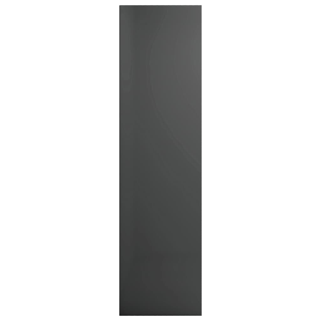vidaXL Βιβλιοθήκη/Έπιπλο TV Γυαλιστερό Γκρι 36x30x114 εκ. Επεξ. Ξύλο