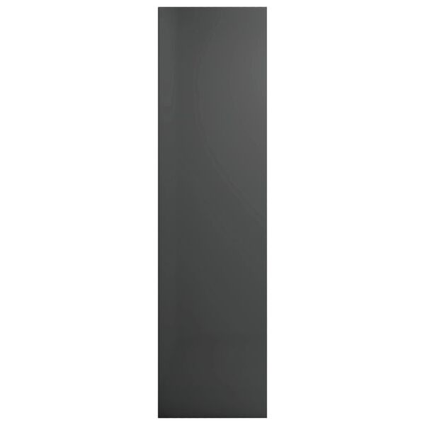vidaXL Βιβλιοθήκη/Έπιπλο TV Γυαλιστερό Γκρι 36x30x114 εκ. Επεξ. Ξύλο