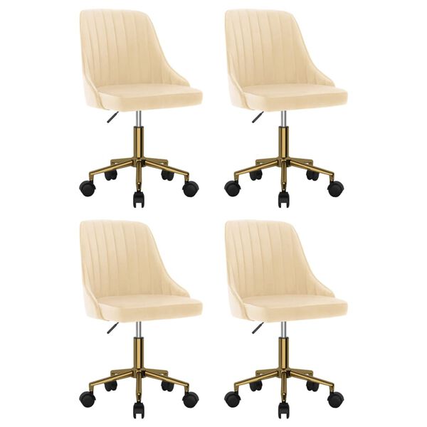 vidaXL &Kappa;&alpha;&rho;έ&kappa;&lambda;&epsilon;&sigmaf; &Tau;&rho;&alpha;&pi;&epsilon;&zeta;&alpha;&rho;ί&alpha;&sigmaf; &Pi;&epsilon;&rho;&iota;&sigma;&tau;&rho;&epsilon;&phi;ό&mu;&epsilon;&nu;&epsilon;&sigmaf; 4 &tau;&epsilon;&mu;. &Kappa;&rho;&epsilon;&mu; &Beta;&epsilon;&lambda;&omicron;ύ&delta;&iota;&nu;&epsilon;&sigmaf;