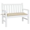 vidaXL Μαξιλάρι Πάγκου Κήπου Μπεζ 110x50x7 εκ. Ύφασμα Oxford