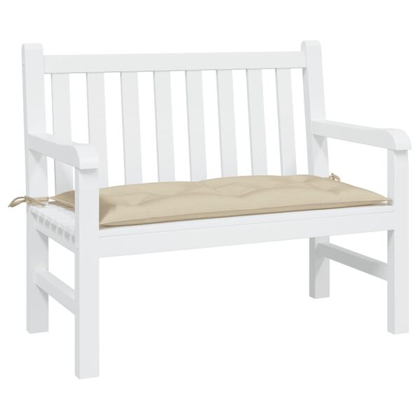 vidaXL Μαξιλάρι Πάγκου Κήπου Μπεζ 110x50x7 εκ. Ύφασμα Oxford