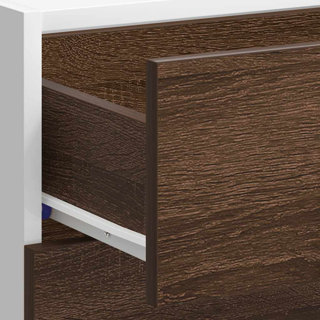 vidaXL Κάτω ντουλάπι Lyon καφέ δρυς 40x46x81,5 cm Κατασκευασμένο ξύλο