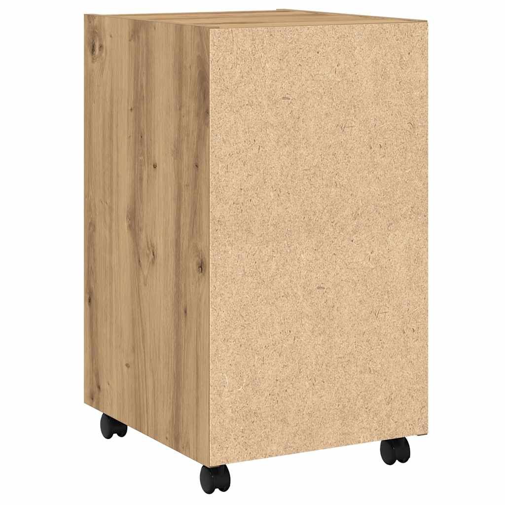 ντουλάπι vidaXL με ροδάκια Artisan Oak 33x38x60 cm Κατασκευασμένο ξύλο