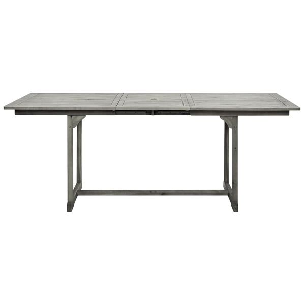 vidaXL Τραπεζαρία Κήπου (150-200) x 100 x 75 εκ από Μασίφ Ξύλο Ακακίας