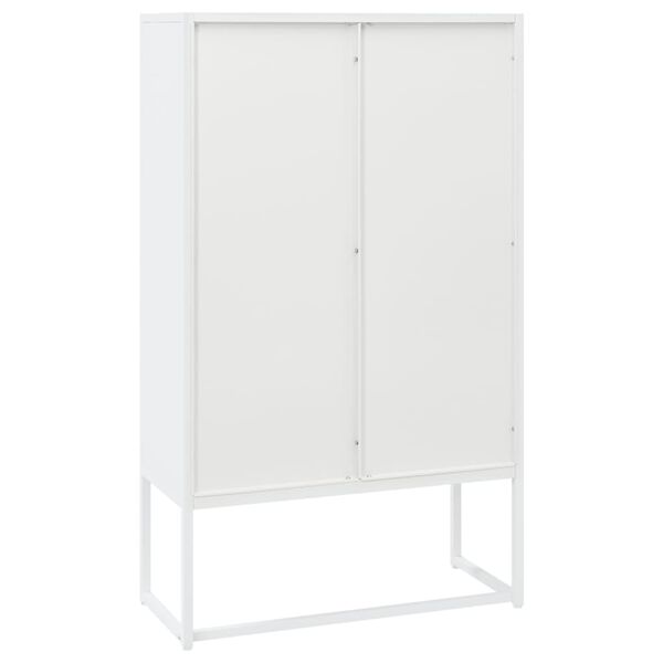 vidaXL Ντουλάπι Λευκό 80 x 35 x 135 εκ. από Ατσάλι