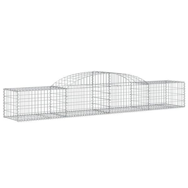 vidaXL Συρματοκιβώτια Τοξωτά 6 τεμ. 300x50x40/60 εκ. Γαλβαν. Ατσάλι