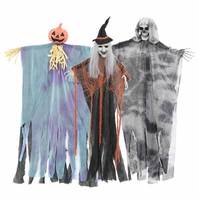 Κρεμαστά φαντάσματα Halloween 3 τεμ. πολύχρωμα 61 x 97 cm