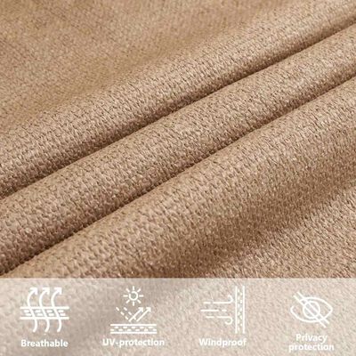 vidaXL Πανί Σκίασης Taupe 5 x 6 μ. από HDPE 160 γρ./μ²