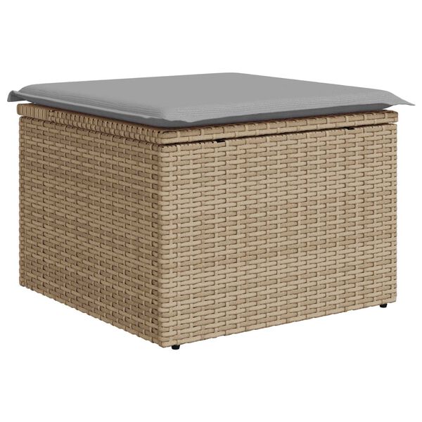 vidaXL Σετ Καναπέ Κήπου 6 pcs Μπεζ, ανοιχτό γκρι 55 x 55 x 37 εκ