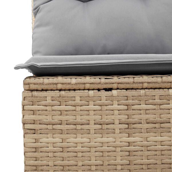 vidaXL Σετ Καναπέ Κήπου 9 pcs Beige, ανοιχτό γκρι 55 x 55 x 37 εκ