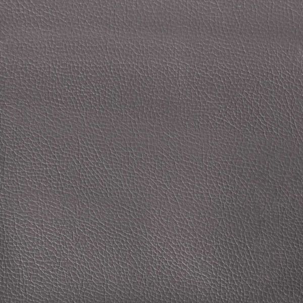 vidaXL Σκελετός κρεβατιού με στρώμα Γκρι 140 x 190 cm Τεχνητό δέρμα