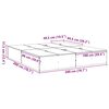 vidaXL Σκελετός Κρεβατιού Sonoma Δρυς 200 x 200 cm Επεξεργασμένο ξύλο
