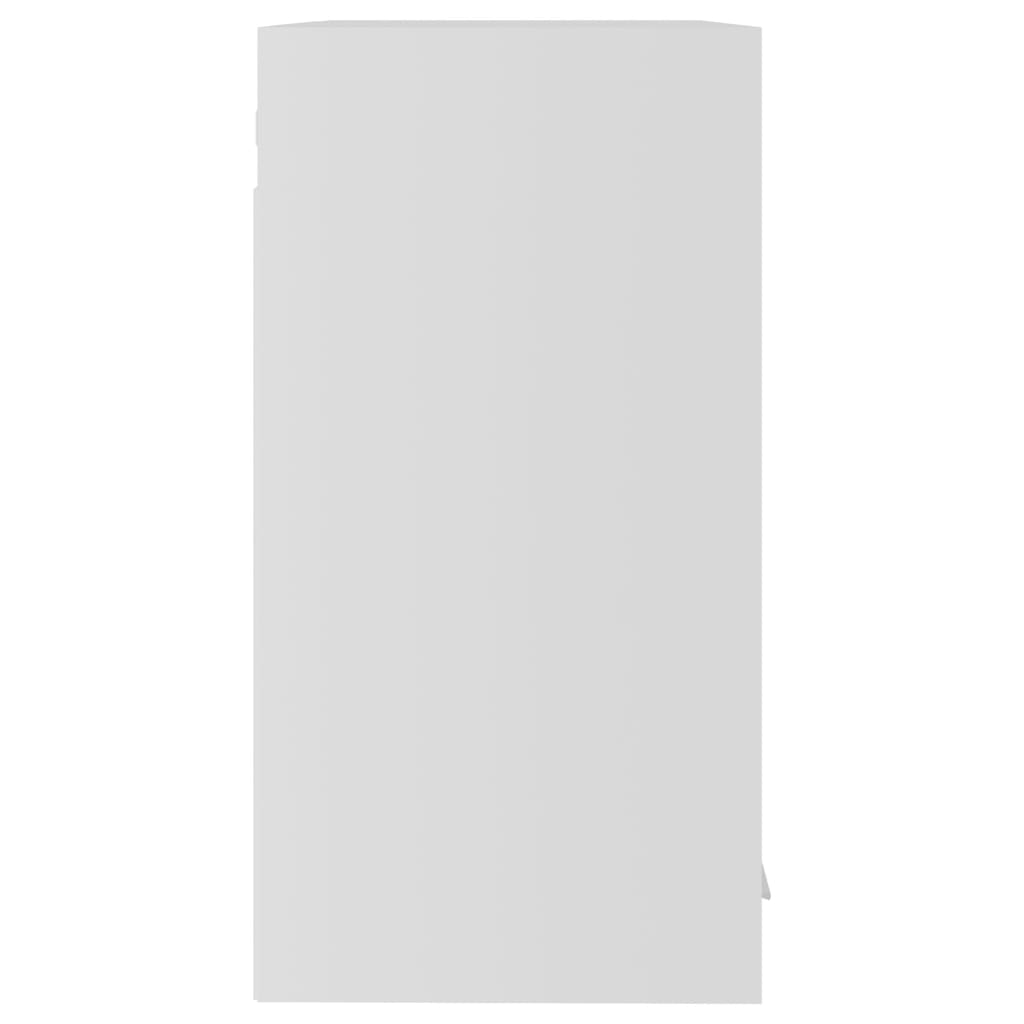 vidaXL Ντουλάπι Κρεμαστό με Τζάμι Λευκό 60x31x60 εκ. Μοριοσανίδα