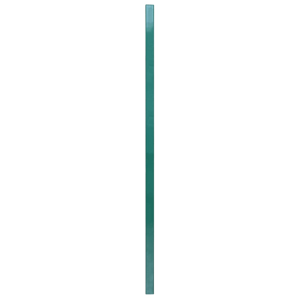 vidaXL Πάνελ Περίφραξης Πράσινο 6x1,6 μ. Σίδηρος Ηλεκτρ. Βαφή + Στύλοι