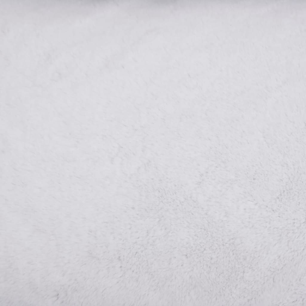 vidaXL Κρεβάτι Σκύλου Γκρι/Λευκό 85,5 x 70 x 23 εκ. Όψη Λινού Φλις