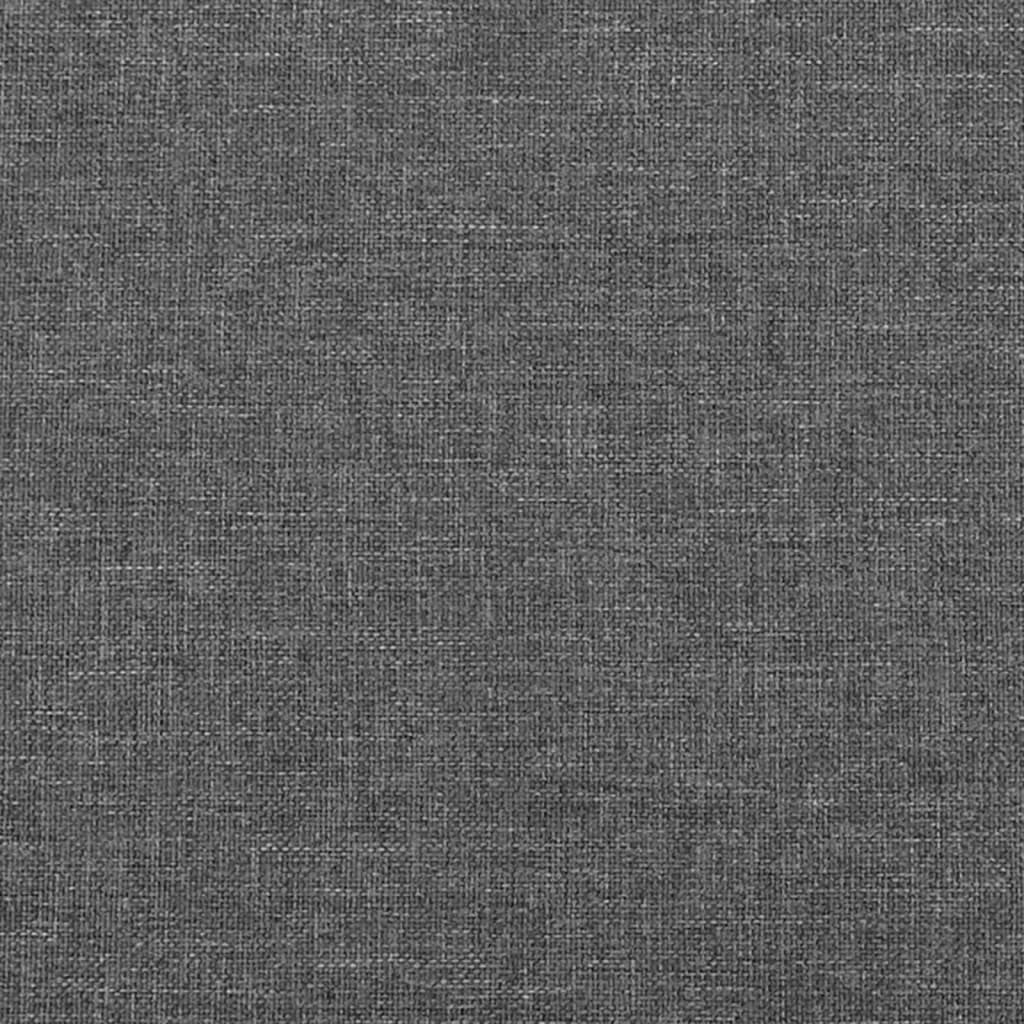 vidaXL Κεφαλάρι με Πτερύγια Σκούρο Γκρι 183x16x118/128 εκ. Υφασμάτινο
