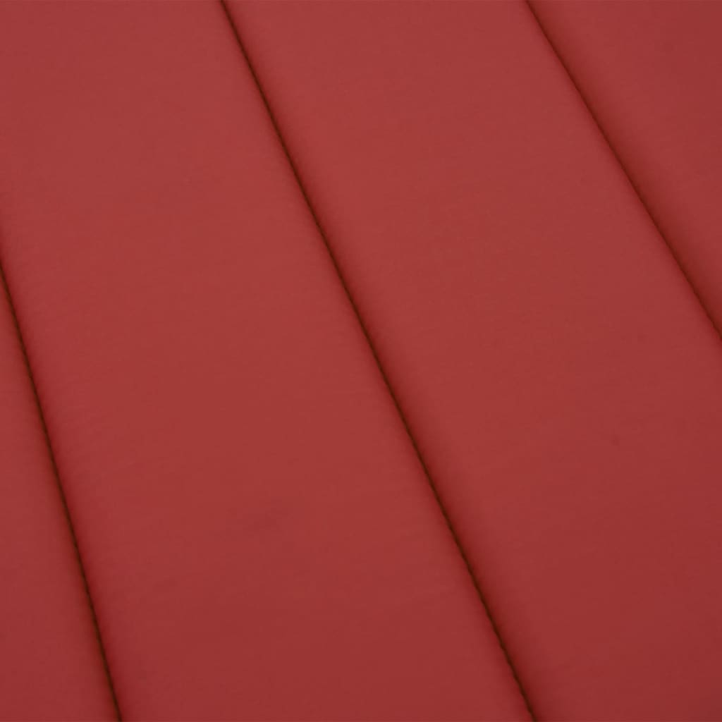 vidaXL Μαξιλάρι Ξαπλώστρας Κόκκινο 200 x 60 x 3 εκ. από Ύφασμα Oxford