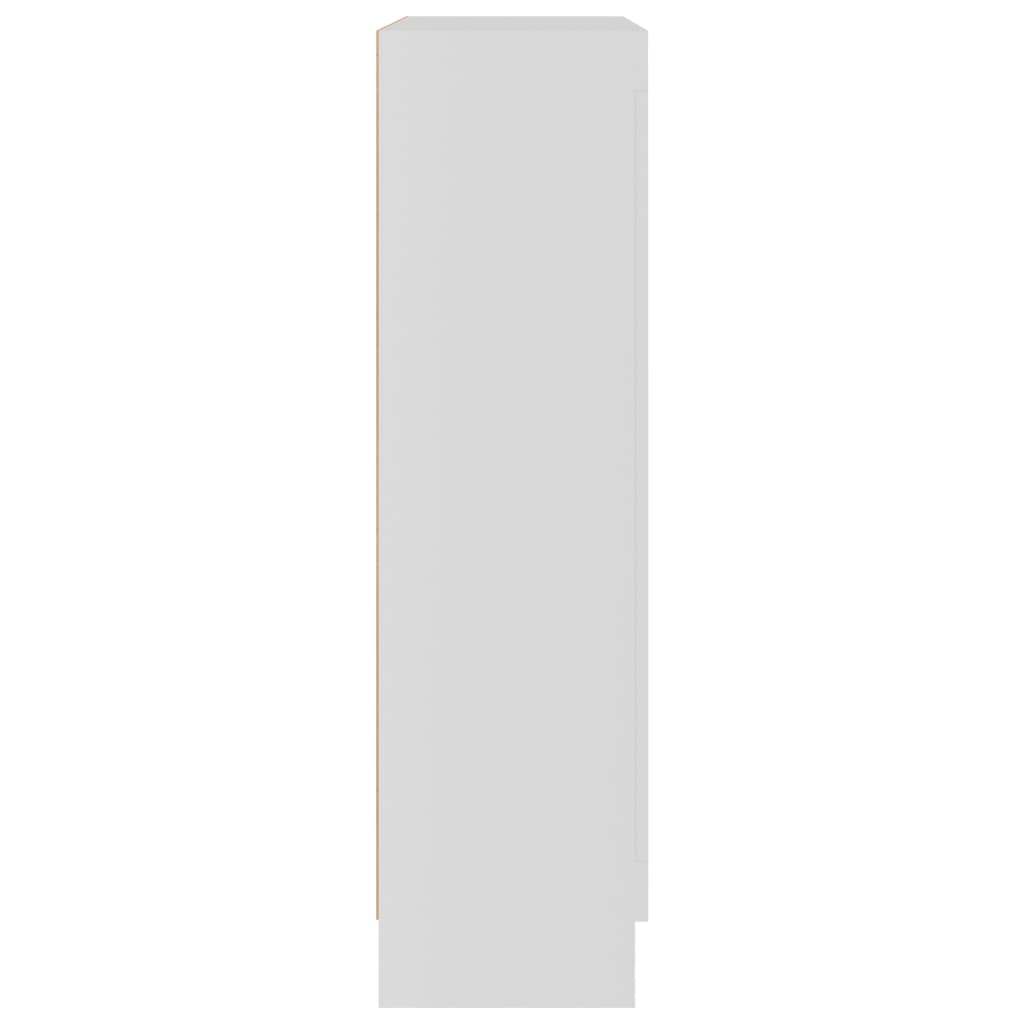 vidaXL Βιτρίνα Λευκή 82,5 x 30,5 x 115 εκ. Μοριοσανίδα