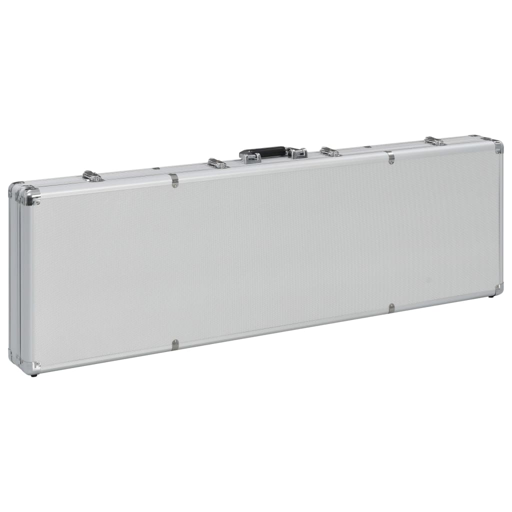 vidaXL Βαλίτσα Όπλου Ασημί 118 x 38 x 12 εκ. από Αλουμίνιο