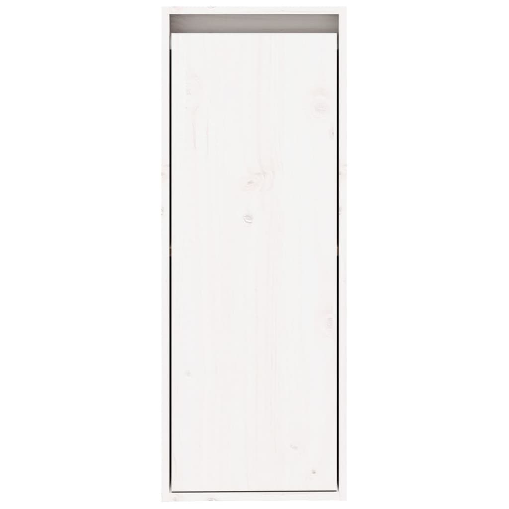 vidaXL Ντουλάπι Τοίχου Λευκό 30 x 30 x 80 εκ. από Μασίφ Ξύλο Πεύκου