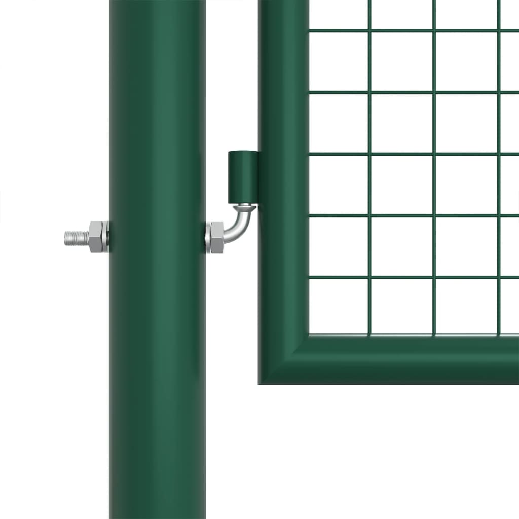 vidaXL Πόρτα Περίφραξης με Πλέγμα Πράσινη 400 x 125 εκ. Ατσάλινη