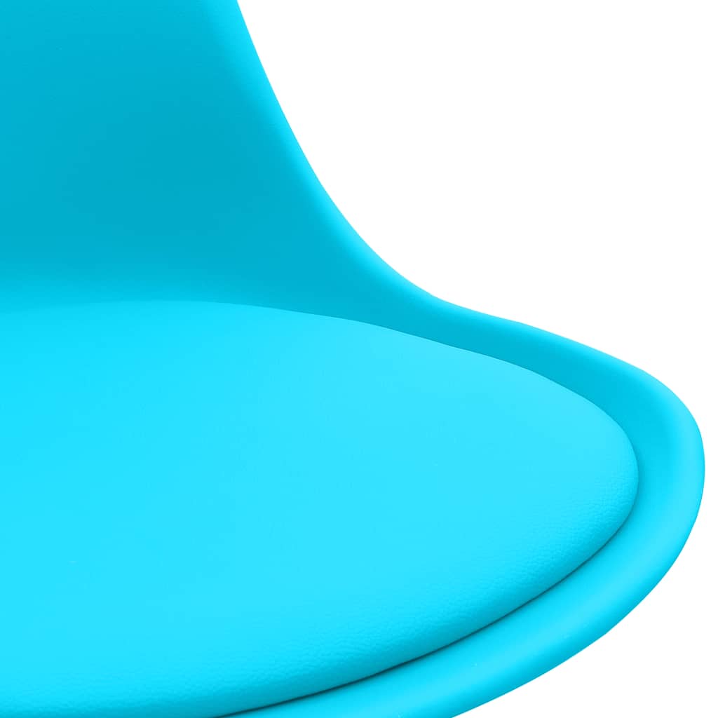 vidaXL Καρέκλες Τραπεζαρίας 6 τεμ. Μπλε από Συνθετικό Δέρμα
