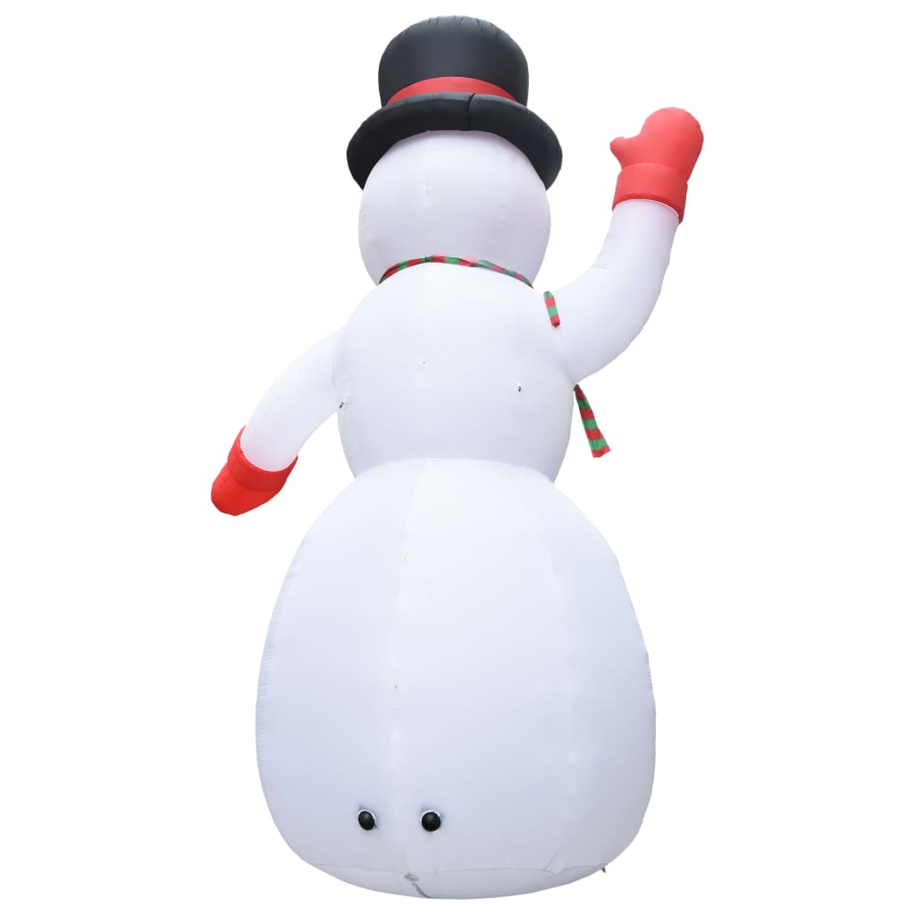 vidaXL Χιονάνθρωπος Φουσκωτός Χριστουγεννιάτικος με LED IP44 600 εκ.