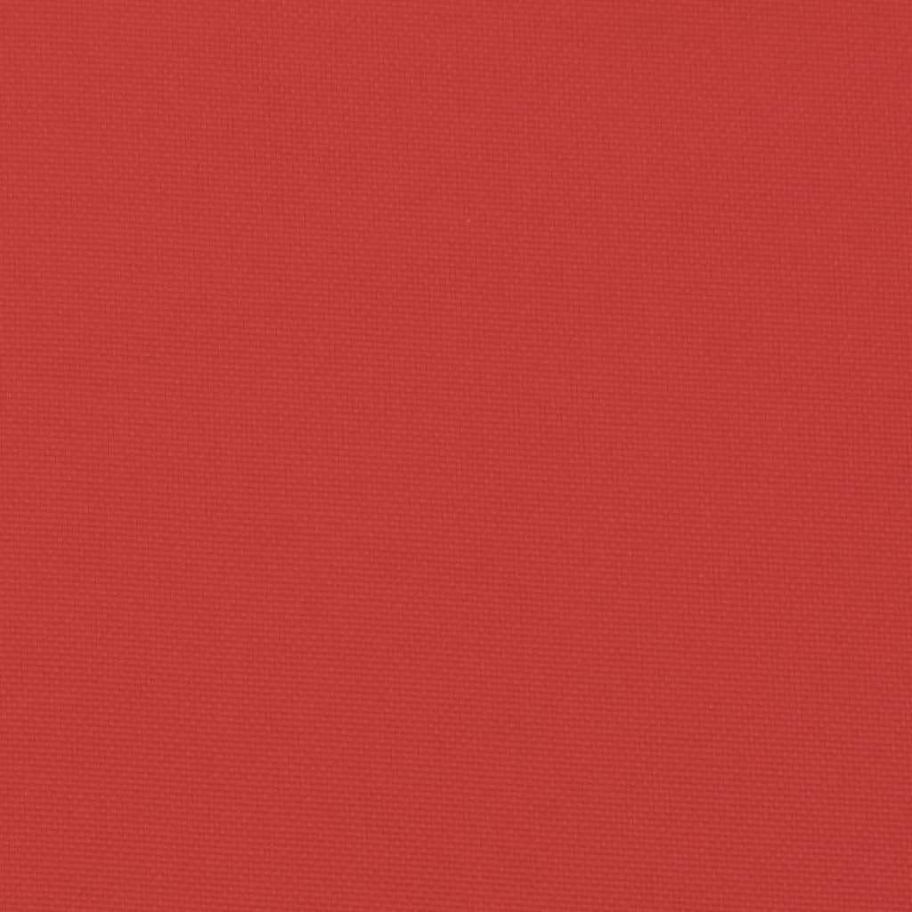 vidaXL Μαξιλάρι Παλέτας Κόκκινο 58 x 58 x 10 εκ. από Ύφασμα