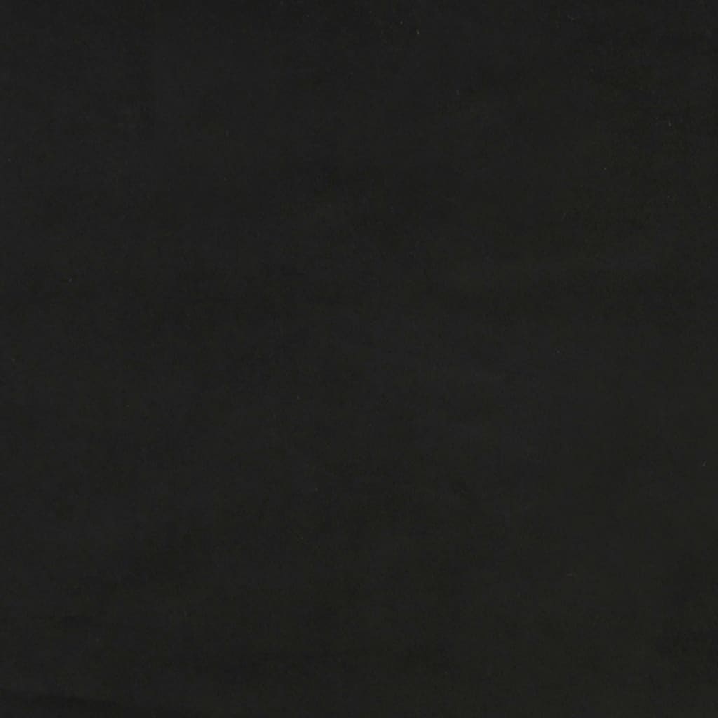 vidaXL Πλαίσιο Κρεβατιού με Κεφαλάρι Μαύρο 80 x 200 εκ. Βελούδινο